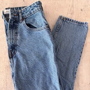Zara Jeans High Waist Straight Leg